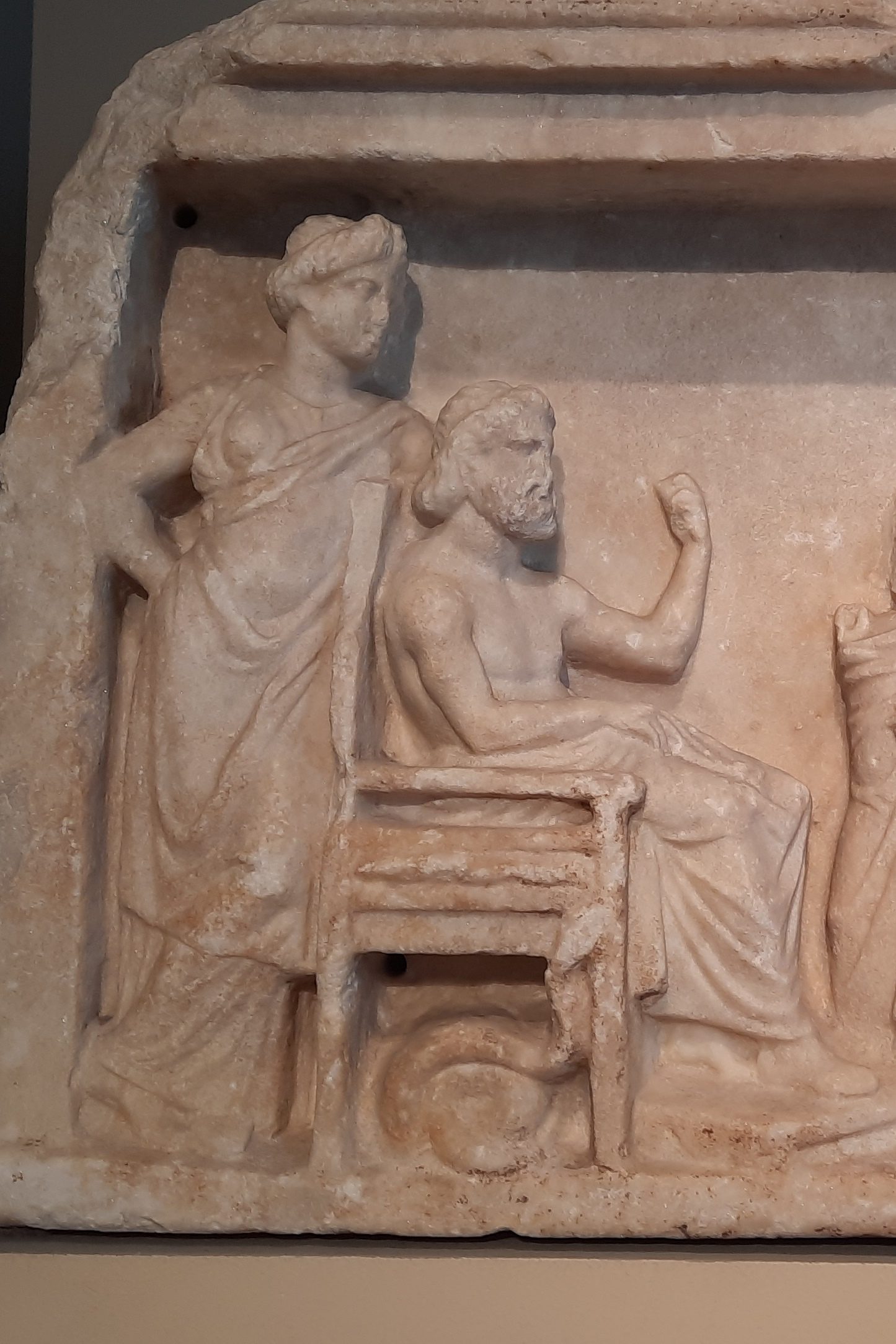 Votive Relief for the Healing Gods Asclepius and Hygieia, Berlin - 03.jpg